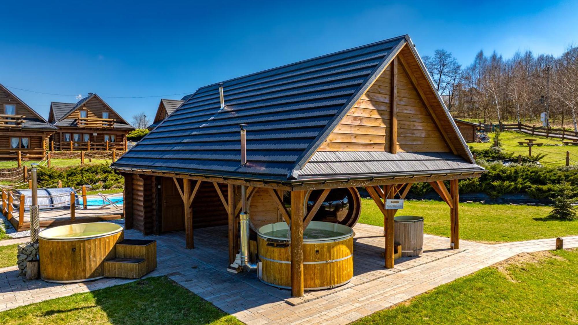 Domki Zagroda Domek Z Bala Z Basenem &Sauna & Jacuzzi & Balia Slopnice Exterior foto