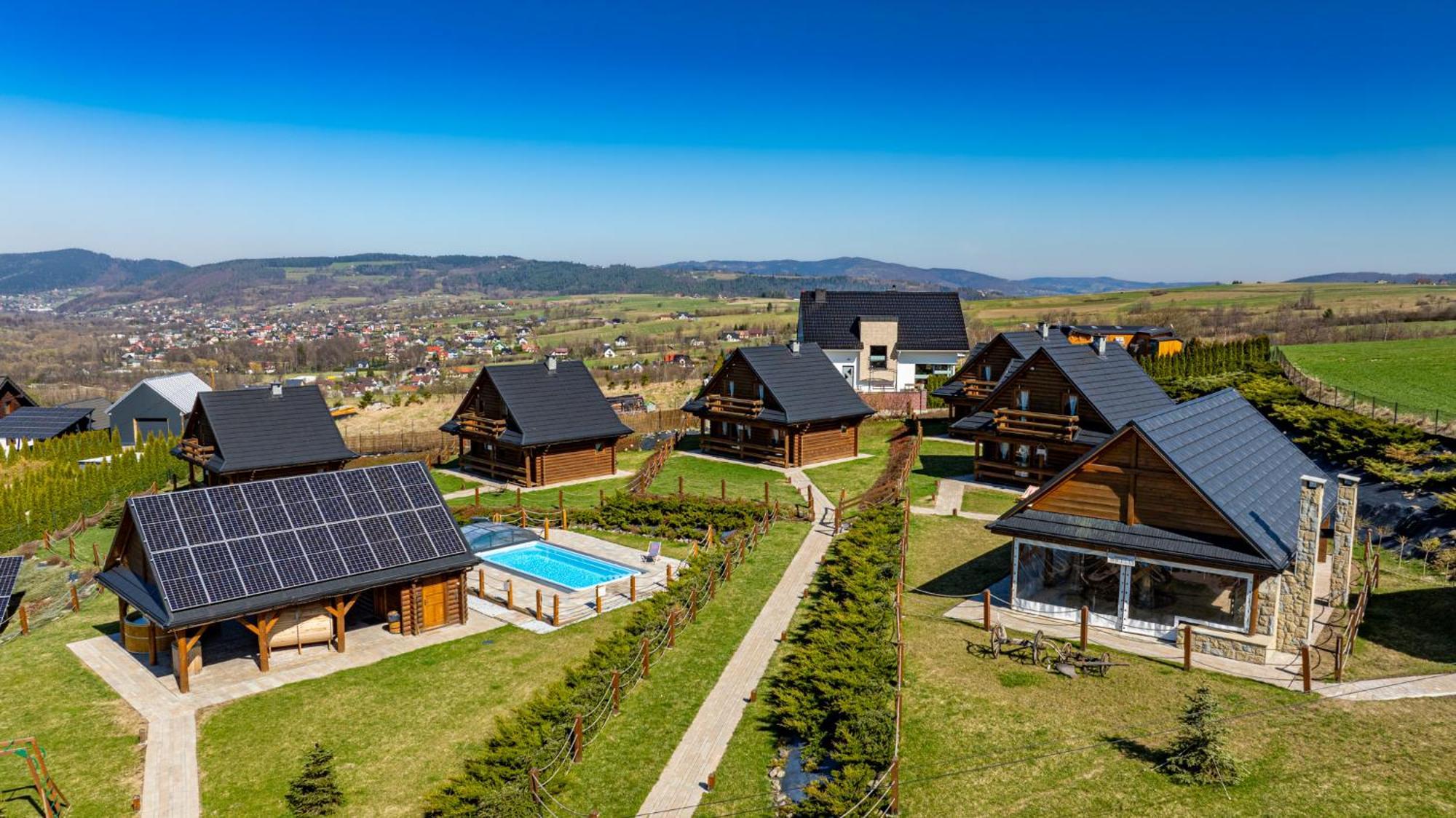Domki Zagroda Domek Z Bala Z Basenem &Sauna & Jacuzzi & Balia Slopnice Exterior foto